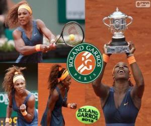 Puzzle Serena Williams champion de Roland Garros 2013