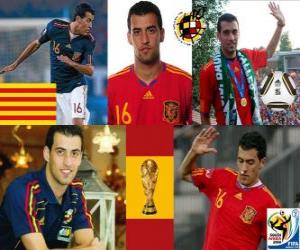 Puzzle Sergio Busquets (El Badia poulpe) milieu de terrain de l'équipe nationale Espagnol