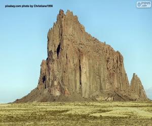 Puzzle Shiprock, Nouveau-Mexique, États-Unis