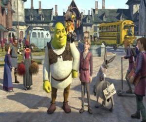 Puzzle Shrek avec Arthur possible successeur au trône