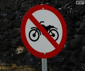 Puzzle Signal interdit moto