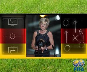 Puzzle Silvia Neid Entraîneur Année 2010 Football Féminin de la FIFA