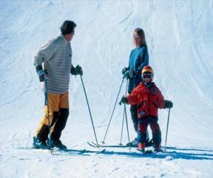 Puzzle Ski en famille