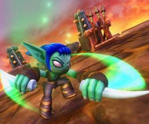 Puzzle Skylander Stealth Elf, le guerrière ninja. Skylanders Vie