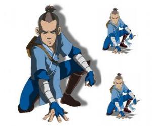 Puzzle Sokka est un guerrier de 15 ans de la tribu de l'Eau du Sud qui va avec Aang