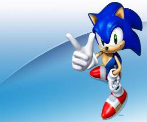 Puzzle Sonic the Hedgehog, le principal protagoniste de la série de jeu vidéo Sonic 