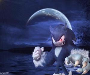 Puzzle Sonic the Werehog, la dernière transformation de Sonic, la nuit il se transforme en loup hérisson