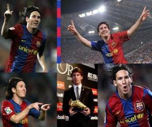 Puzzle Soulier d'Or 2009-10 Leo Messi (ARG) FC Barcelone