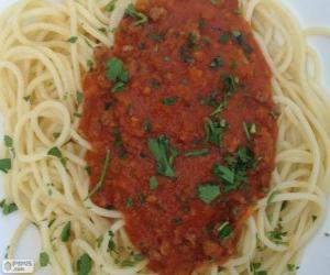 Puzzle Spaghetti à la sauce tomate