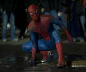 Puzzle Spider-man dans les rues de New York