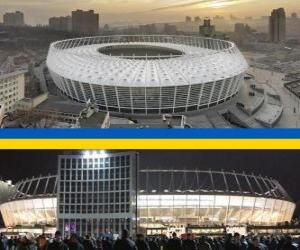 Puzzle Stade olympique de Kiev (69.055), Kiev - Ukraine