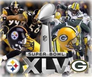 Puzzle Super Bowl XLV - Pittsburgh Steelers vs Green Bay Packers