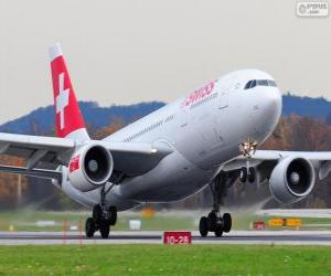 Puzzle Swiss International Air Lines, est la principale compagnie aérienne suisse