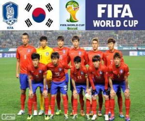 Puzzle Sélection de la Corée du Sud, Groupe H, Brésil 2014