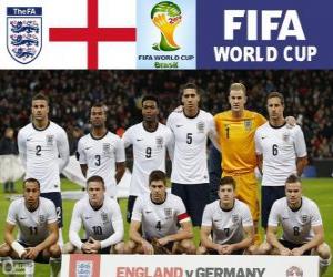Puzzle Sélection de l'Angleterre, Groupe D, Brésil 2014
