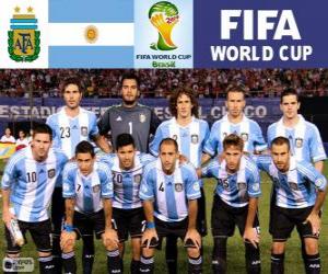 Puzzle Sélection de l'Argentine, Groupe F, Brésil 2014