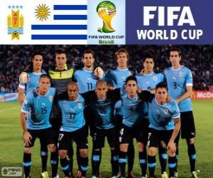 Puzzle Sélection de l'Uruguay, Groupe D, Brésil 2014