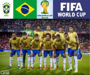 Puzzle Sélection du Brésil, Groupe A, Brésil 2014