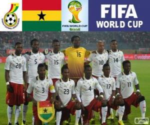 Puzzle Sélection du Ghana, Groupe G, Brésil 2014