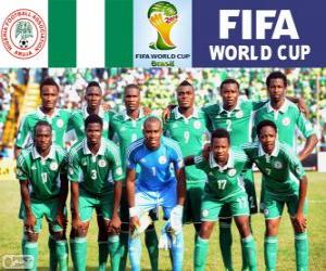Puzzle Sélection du Nigeria, Groupe F, Brésil 2014