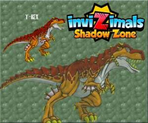 Puzzle T-Rex. Invizimals Shadow Zone. Le puissant T-Rex est un dinosaure Invizimal