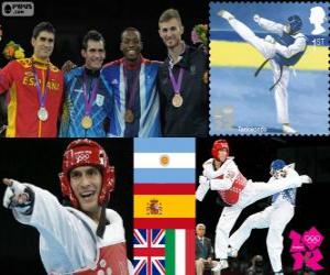 Puzzle Taekwondo -80 kg hommes Londres12