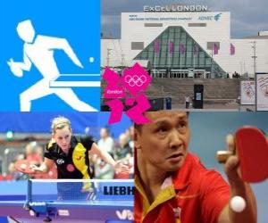 Puzzle Tennis de table, ping-pong - Londres 2012-