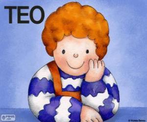 Puzzle Teo, un personnage de les livres d'enfants de Violeta Denou