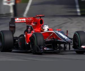 Puzzle Timo Glock - Virgin - Monza 2010