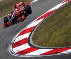 Puzzle Timo Glock - Virgin - Shanghai 2010