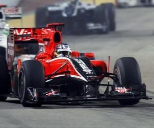 Puzzle Timo Glock - Virgin - Singapour 2010