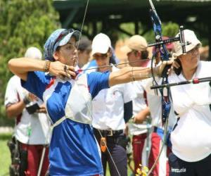 Puzzle Tir à l'arc - Archer a fait à la cible dans l'exterieur