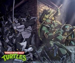 Puzzle TLes Tortues ninja en action