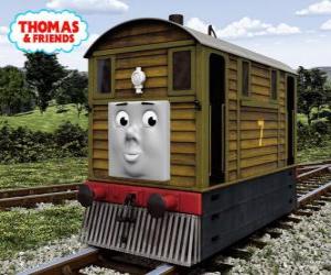 Puzzle Toby est le tramway marron numéro 7