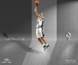 Puzzle Tony Parker réalisant un dun