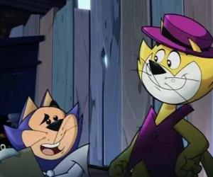 Puzzle Top Cat, le chat Le Pacha et Benny, Bidule la boule