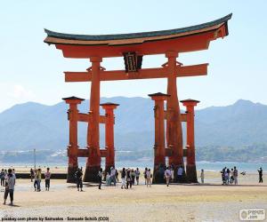 Puzzle Torii du sanctuaire d’Itsukushima, Japon