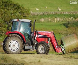 Puzzle Tracteur rouge