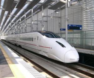 Puzzle Train à grande vitesse en service au Japon (Shinkansen)