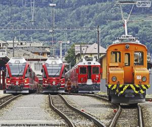 Puzzle Trains à la gare