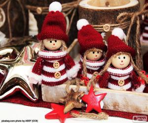 Puzzle Trois poupées de Noël