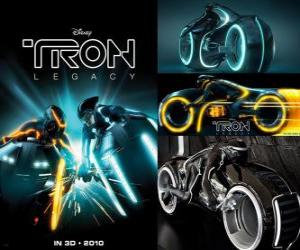 Puzzle Tron : L'Héritage et des véhicules fantastiques
