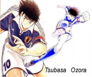 Puzzle Tsubasa Captain Tsubasa est Ozora, le capitaine de l'équipe de football japonais