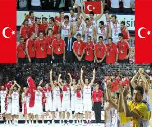 Puzzle Turquie 2e place du Championnat du Monde FIBA 2010 en Turquie