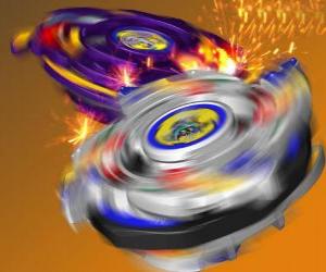 Puzzle Tyson Beyblade, le toupie combattant du Dragon. Dragoon est la Bête Bit de Tyson