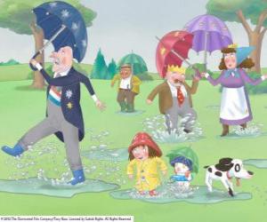 Puzzle Un jour de pluie dans le royaume de Petite princesse