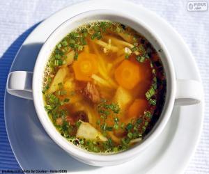 Puzzle Une soupe chaude