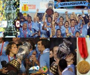 Puzzle Uruguay, champion du Copa America 2011