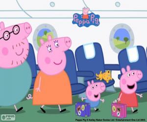 Puzzle Vacances famille de Peppa Pig