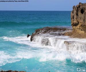 Puzzle Vagues et rochers